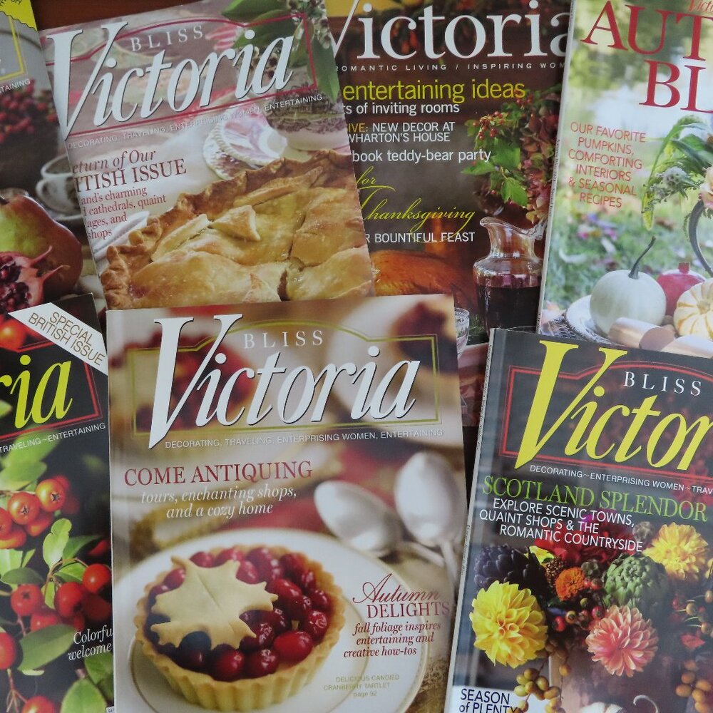 Lot of 7 Victoria Magazines Autumn Issues 2002/2008/2009/2011/2012/2013/2021
